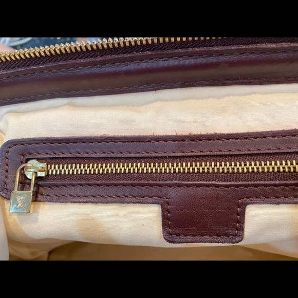 Authentic Bordeaux Mini Lin Monogram - Picture 3 of 5